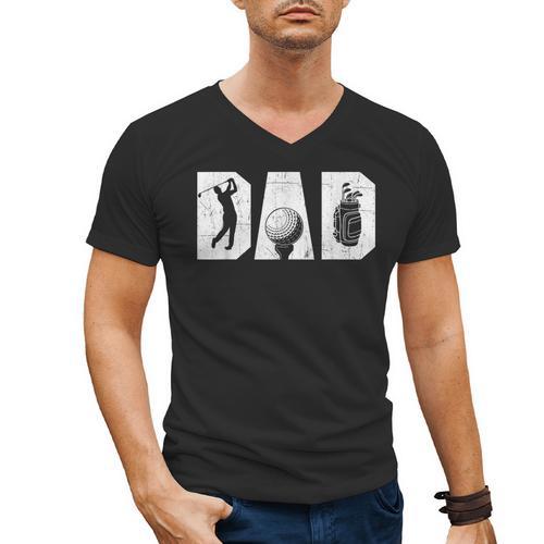 Golfing Dad Golf Lover Golfing Putter Golfer Men's V-Neck T-Shirt - Father's Day Fun