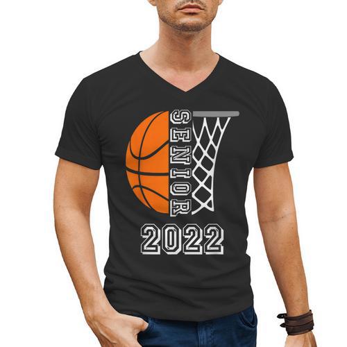 Graduate Senior Class 2022 Graduation Basketball Player Men's V-Neck T-Shirt - Best Gift Smart