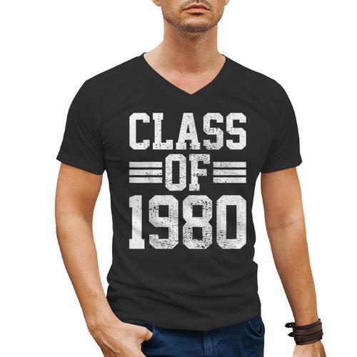 Graduation Class 1980 Men's V-Neck T-Shirt - Best Gift Smart