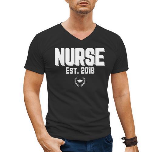 Graduation For Nurse Practitioners 2018 Nursing School Men's V-Neck T-Shirt - Best Gift Smart