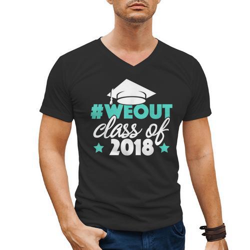 Graduation Shirt We Out Class Of 2018 Graduation Tee Men's V-Neck T-Shirt - Best Gift Smart
