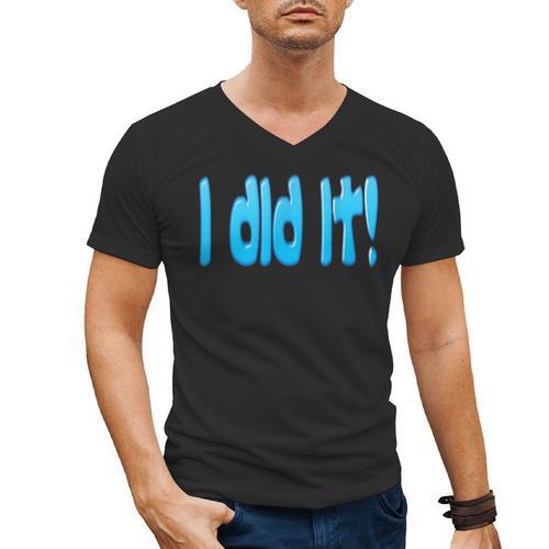 I Did It Graduation Shirt For Graduates And Proud Parents Men's V-Neck T-Shirt - Best Gift Smart