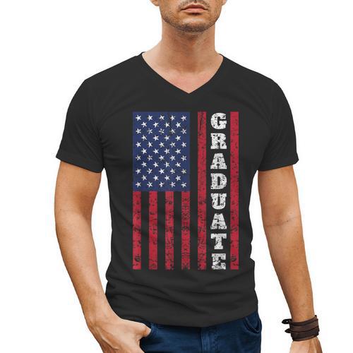 Graduation T-Shirt High School & College Graduate Shirt 2018 Men's V-Neck T-Shirt - Best Gift Smart