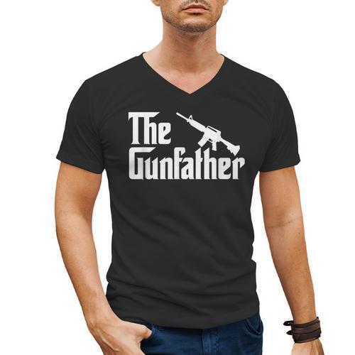 The Gun Father Gun Owner Shirts For Dad T-Shirt Men's V-Neck T-Shirt - Father's Day Fun
