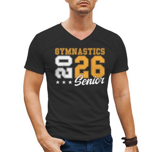 Gymnastics Senior Night Gymnastics Senior 2026 Graduation 17 Men's V-Neck T-Shirt - Best Gift Smart