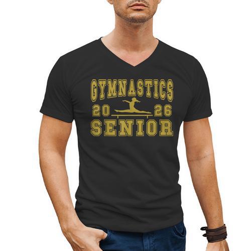 Gymnastics Senior Night Gymnastics Senior 2026 Graduation 25 Men's V-Neck T-Shirt - Best Gift Smart