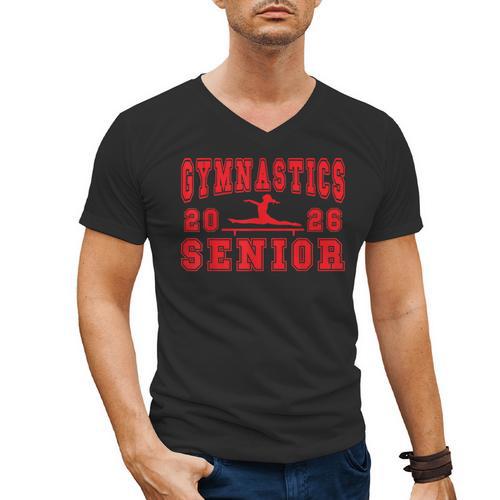 Gymnastics Senior Night Gymnastics Senior 2026 Graduation 7 Men's V-Neck T-Shirt - Best Gift Smart
