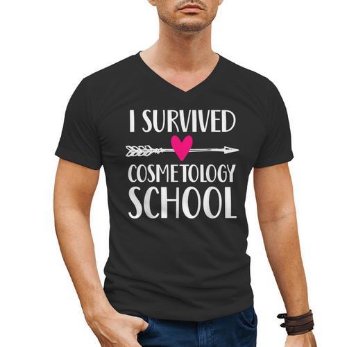 Hairstylist Cosmetology School Graduation Graduate Tee Men's V-Neck T-Shirt - Best Gift Smart