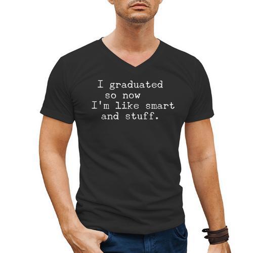 High School College Graduation Men's V-Neck T-Shirt - Best Gift Smart