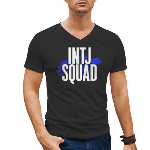 INTJ Personality Shy Introvert Overthinking Introverted Men's V-Neck T-Shirt - Raresse