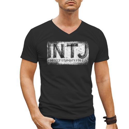 INTJ Personality Type Introvert INTJ Men's V-Neck T-Shirt - Raresse