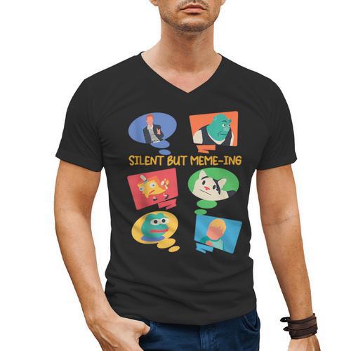 Introvert Anti People Antisocial Social Media Meme Lovers Men's V-Neck T-Shirt - Raresse