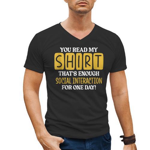 Introvert Quote Motivational For Men Women Kids Men's V-Neck T-Shirt - Raresse