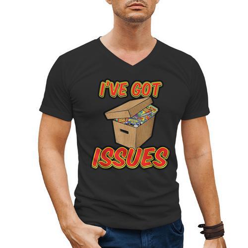 I'Ve Got Issues Comic Collector Comic Books Hobby Men's V-Neck T-Shirt - Bookorys