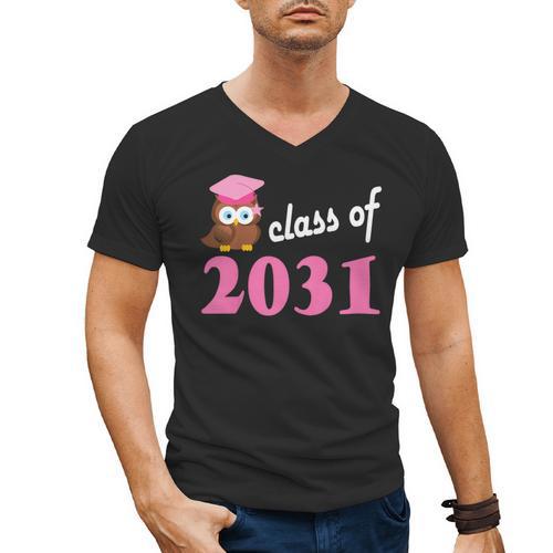 Kids Class Of 2031 Back To School Graduation T-Shirt Men's V-Neck T-Shirt - Best Gift Smart