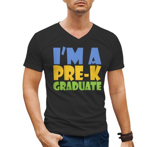 Kids Pre-K Graduate Shirt For Graduation 2018 Men's V-Neck T-Shirt - Best Gift Smart