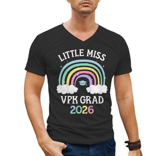 Kids VPK Graduation 2026 Rainbow VPK Grad Men's V-Neck T-Shirt - Best Gift Smart
