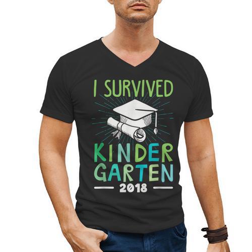 Kindergarten Graduation Graduate t Shirt 2018 Men's V-Neck T-Shirt - Best Gift Smart