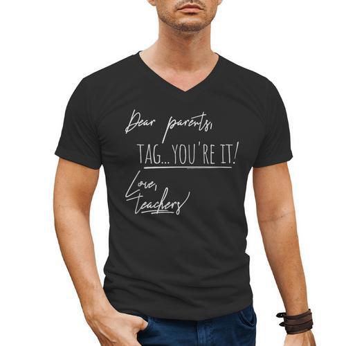 Last Day Of School Shirt For Teachers Graduation Men's V-Neck T-Shirt - Best Gift Smart