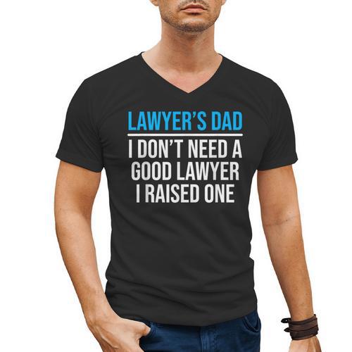 Lawyer's Dad Father Law School Graduation Men's V-Neck T-Shirt - Best Gift Smart