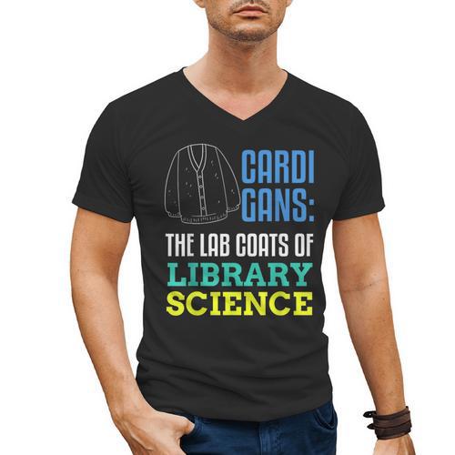Librarian Library Science Major Masters Degree Graduation Men's V-Neck T-Shirt - Best Gift Smart