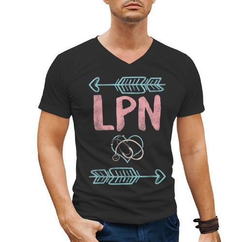 LPN Licensed Practical Nurse Graduation Nursing Nurses Week Men's V-Neck T-Shirt - Best Gift Smart