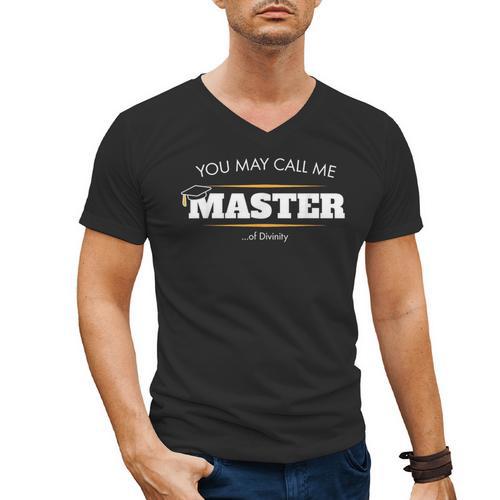 Master Of Divinity Shirt Graduation 2020 Men's V-Neck T-Shirt - Best Gift Smart