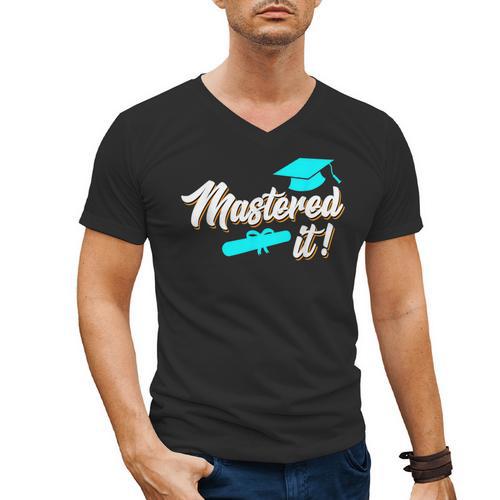 Mastered It Master Graduation Man Master 2026 Men's V-Neck T-Shirt - Best Gift Smart