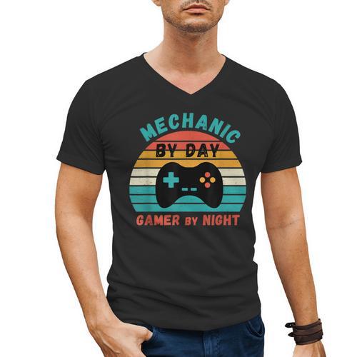 Mechanic Birthday For Graduation Or Christmas Men's V-Neck T-Shirt - Best Gift Smart