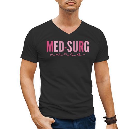 Med Surg Nurse Appreciation Nursing School Graduation Women Men's V-Neck T-Shirt - Best Gift Smart
