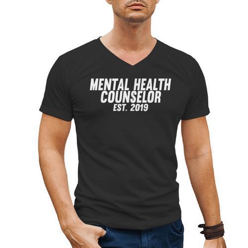 Mental Health Counselor Graduation Men's V-Neck T-Shirt - Best Gift Smart