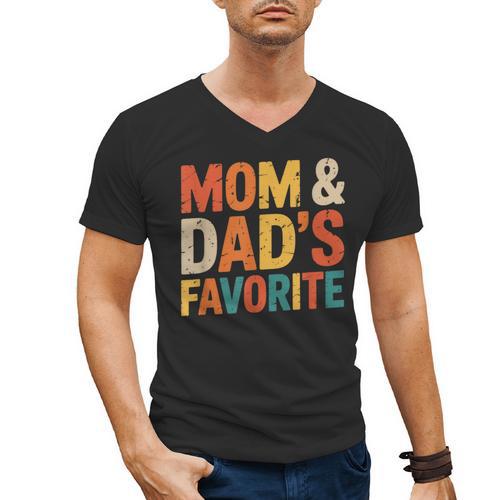 Mom & Dad's Favorite Men's V-Neck T-Shirt - Father's Day Fun
