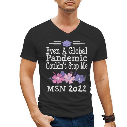 MSN Masters Science In Nursing Nurse Graduation 2022 Men's V-Neck T-Shirt - Best Gift Smart
