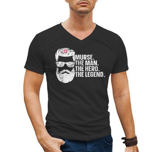 Murse Male Nurse Student Man Nurses Murse RN Graduation Week Men's V-Neck T-Shirt - Best Gift Smart