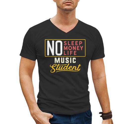 Music Major Student Shirt Graduation College Men's V-Neck T-Shirt - Best Gift Smart