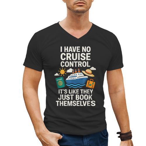 I Have No Cruise Control-It's Like They Book Themselves Men's V-Neck T-Shirt - Bookorys