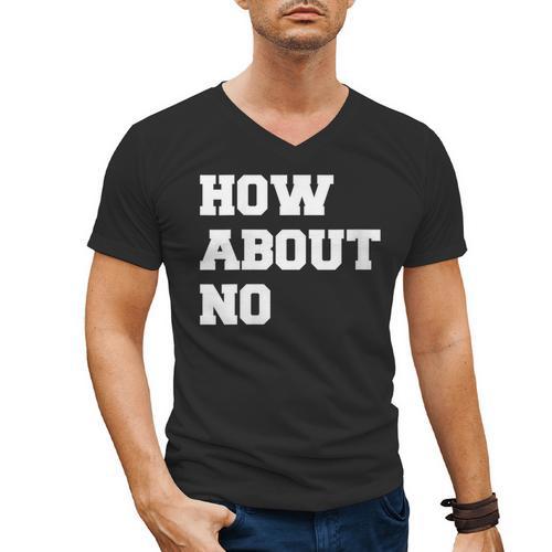 How About No Introvert Not So Social Men's V-Neck T-Shirt - Raresse