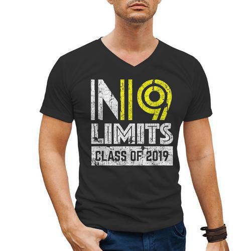 No Limits Cool Class Of 2019 Graduation Men's V-Neck T-Shirt - Best Gift Smart
