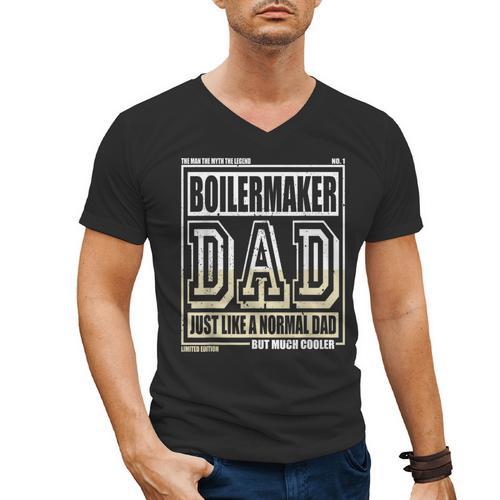 Like A Normal Dad Father Boilermaker Men's V-Neck T-Shirt - Father's Day Fun