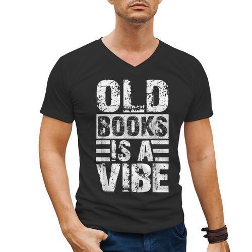 Nostalgia Seekers Quote Men's V-Neck T-Shirt - Figerry