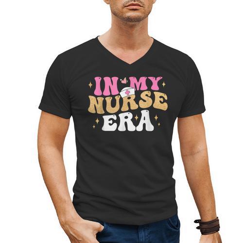 In My Nurse Era Nursing School Graduation Women Men's V-Neck T-Shirt - Best Gift Smart