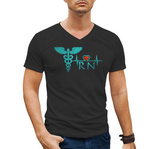 Nurse Shirt Graduation Nursing School RN Cute Tee Shirt Men's V-Neck T-Shirt - Best Gift Smart