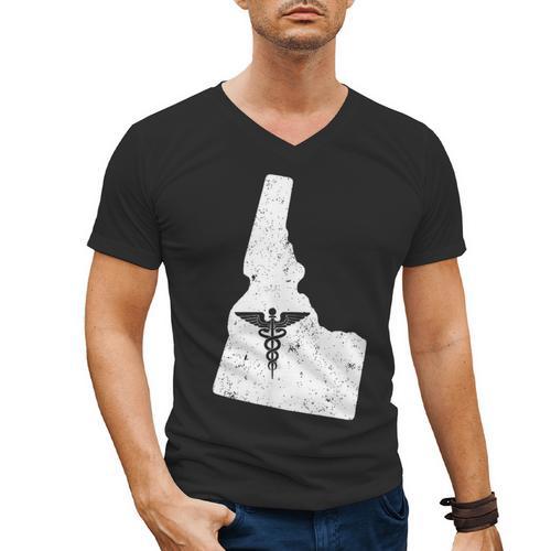 ON Nurse T Shirt Nurse Graduation Idaho Men's V-Neck T-Shirt - Best Gift Smart