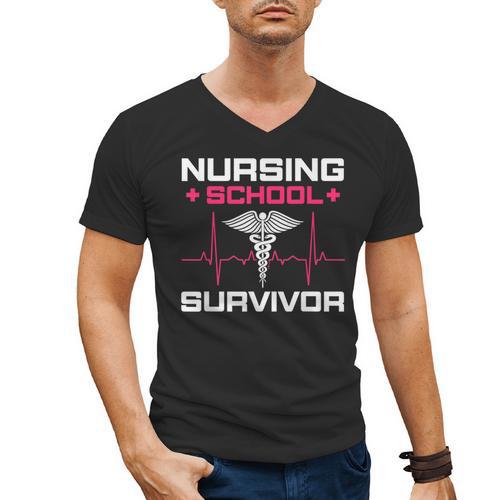 Nursing School Graduation Shirt Men's V-Neck T-Shirt - Best Gift Smart