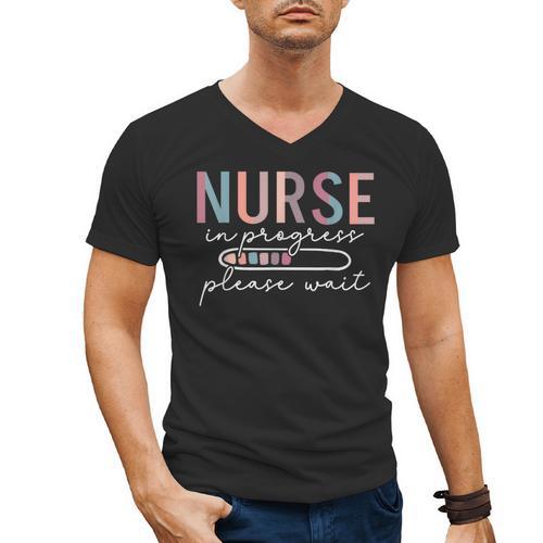 Nursing Student Nurse Appreciation Modern Classic Lace Embellished Nurse Graduation Female -Adults Small Men's V-Neck T-Shirt - Best Gift Smart