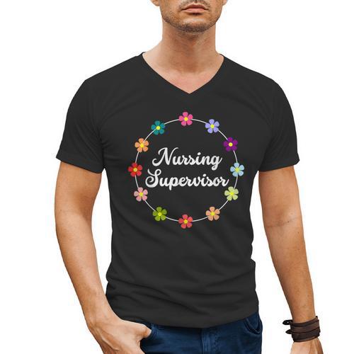 Nursing Supervisor Nurse Saying Graduation Proud Nurse Love Men's V-Neck T-Shirt - Best Gift Smart