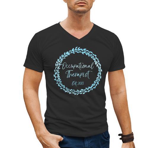 Occupational Therapy Grad School Graduation Therapist Men's V-Neck T-Shirt - Best Gift Smart
