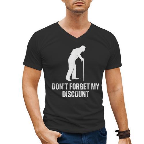 Old Man Gag Old Person Older People Men Dad Birthday Men's V-Neck T-Shirt - Father's Day Fun
