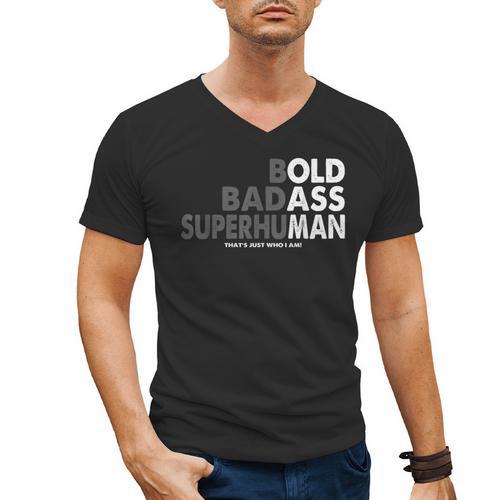 Old Man Saying Gag Dad Husband Birthday Fathers Day Men's V-Neck T-Shirt - Father's Day Fun