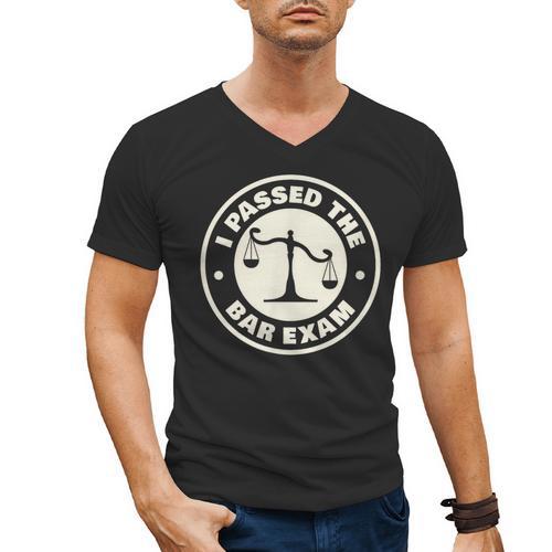 I Passed The Bar Exam For Law School Graduation Men's V-Neck T-Shirt - Best Gift Smart